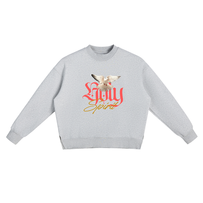 Fleece Side Slit Crewneck Sweatshirt