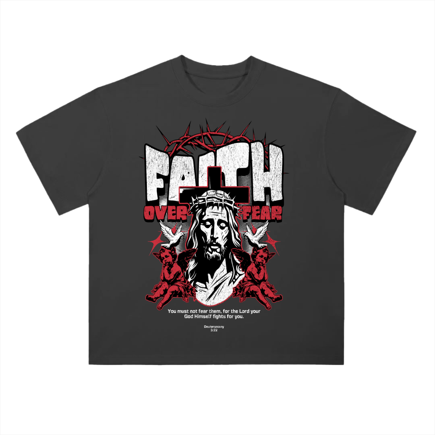 Heavyweight Drop Shoulder Cotton T-Shirt