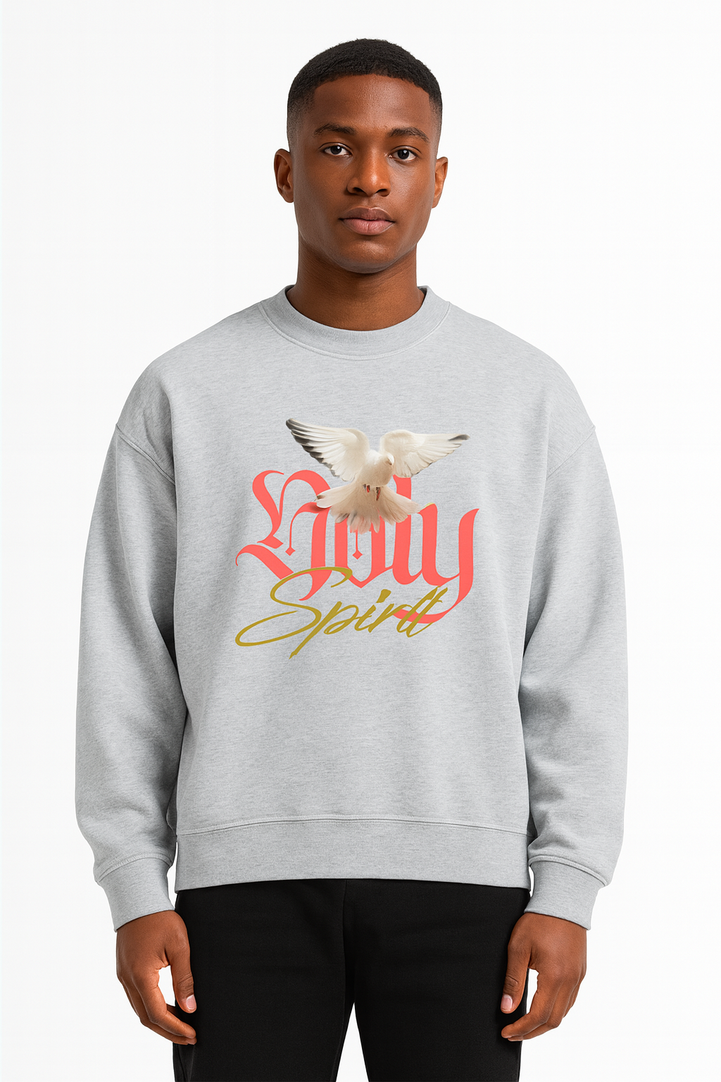 Fleece Side Slit Crewneck Sweatshirt