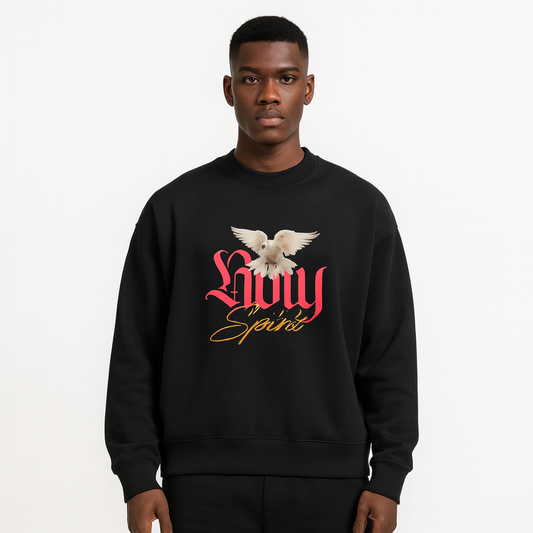 Fleece Side Slit Crewneck Sweatshirt